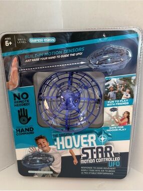 Blue Motion Controlled UFO Hover Toy Drone